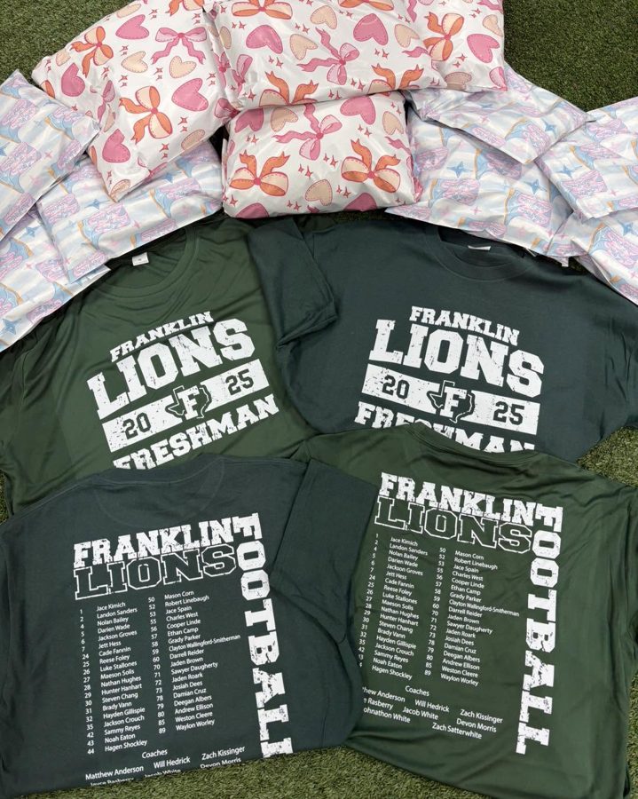 Franklin Lions freshman football shirts