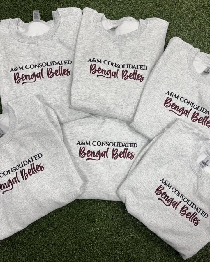 A&M Consolidated Bengal Belles sweatshirts, College Station