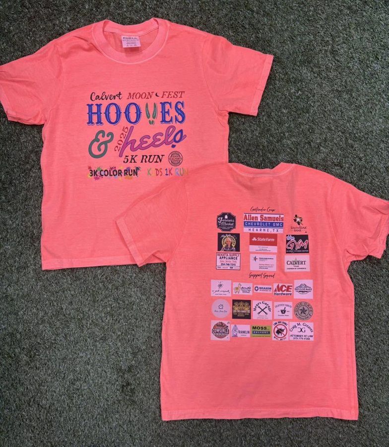Calvert Hooves & Heels 5K race shirts